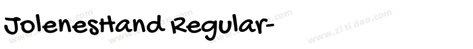 JolenesHand Regular字体转换